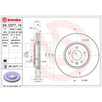 Bremsscheibe 'COATED DISC LINE' | BREMBO (09.C377.11)