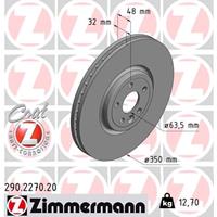 Remschijf COAT Z Zimmermann, Remschijftype: Binnen geventileerd, u.a. für Jaguar, Land Rover