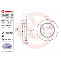 Bremsscheibe 'COATED DISC LINE' | BREMBO (08.9580.21)