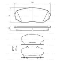 Remblokkenset, schijfrem BOSCH, u.a. für Mitsubishi, Mazda, Ford Usa