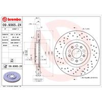 Remschijf BREMBO XTRA LINE BREMBO, Remschijftype: Geperforeerd / Geventileerd, u.a. für Alfa Romeo