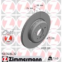 Zimmermann Bremsscheiben 150.3484.32 Scheibenbremsen,Bremsscheibe BMW,5 Touring F11,5 F10, F18