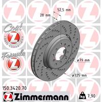 Bremsscheibe Vorderachse rechts Zimmermann 150.3420.70