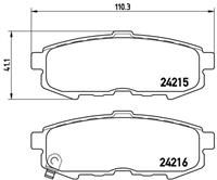 Remblokkenset, schijfrem BREMBO, u.a. für Mazda