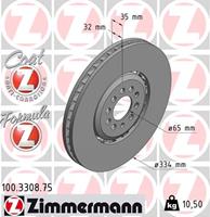 Bremsscheibe Vorderachse rechts Zimmermann 100.3308.75