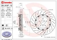 Remschijf TWO-PIECE FLOATING DISCS LINE BREMBO, Remschijftype: Geperforeerd / Geventileerd, u.a. für Nissan