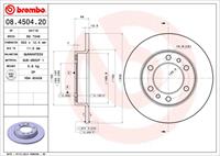 Bremsscheibe | BREMBO (08.4504.20)