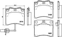 Remblokkenset, schijfrem BREMBO, u.a. für VW