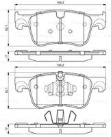 Remblokkenset, schijfrem BOSCH, u.a. für Citroën, Peugeot, Opel