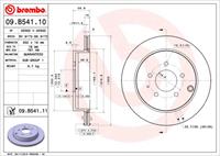 Remschijf COATED DISC LINE BREMBO, Remschijftype: Binnen geventileerd, u.a. für Ford Usa, Mazda, Lincoln