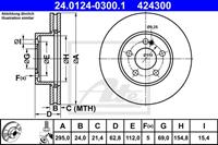 Bremsscheibe | ATE (24.0124-0300.1)