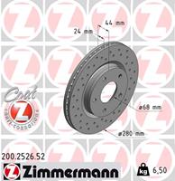 Bremsscheibe 'SPORT COAT Z' | Zimmermann (200.2526.52)