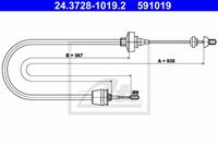 Seilzug, Kupplungsbetätigung | ATE (24.3728-1019.2)