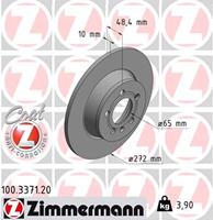 Zimmermann Bremsscheiben 100.3371.20 Scheibenbremsen,Bremsscheibe AUDI,A1 8X1, 8XF,A1 Sportback 8XA, 8XK