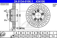 Bremsscheibe | ATE (24.0134-0106.1)