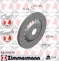 Zimmermann Bremsscheiben 150.2909.70 Scheibenbremsen,Bremsscheibe BMW,5 F10, F18,6 Gran Coupe F06,6 Coupe F13,6 Cabriolet F12