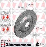 Zimmermann Bremsscheiben 150.2910.70 Scheibenbremsen,Bremsscheibe BMW,5 F10, F18,6 Gran Coupe F06,6 Coupe F13,6 Cabriolet F12