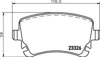 Remblokkenset, schijfrem BREMBO, u.a. für Bentley, Audi