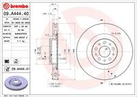 COATED DISC LINE BREMBO, Remschijftype: Binnen geventileerd, u.a. für Fiat, Opel, Vauxhall