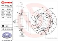 Remschijf BREMBO, Remschijftype: Geperforeerd / Geventileerd, u.a. für Nissan