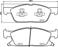 Remblokkenset, schijfrem BREMBO, u.a. für Ford, Ford Usa