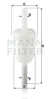 Kraftstofffilter | MANN-FILTER (WK 31/4 (10))