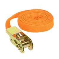 Carpoint spanband met ratel 25 mm 3 meter 500 kg oranje