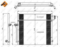 mercedes Condensor, airconditioning 350080