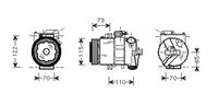 vanwezel Kompressor, Klimaanlage Van Wezel 7600K018