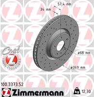 Bremsscheibe 'SPORT COAT Z' | Zimmermann (100.3373.52)