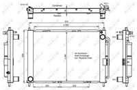 nissan Condensor, airconditioning 350055