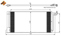 Kondensator, Klimaanlage NRF 350051