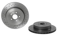 Remschijf BREMBO XTRA LINE BREMBO, Remschijftype: Geperforeerd / Geventileerd, u.a. für Subaru