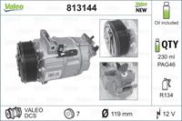 Compressor, airconditioning NEW ORIGINAL PART Valeo, Spanning (Volt)12V, u.a. für Vauxhall, Renault, Opel