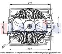 Lüfter, Motorkühlung | AKS Dasis (058050N)