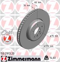 Bremsscheibe Vorderachse rechts Zimmermann 150.2913.20