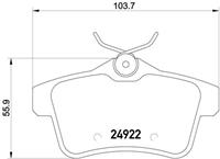 citroen Remblokkenset, schijfrem BREMBO XTRA LINE