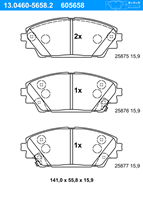 mazda Remblokken set 13046056582