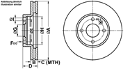 Bremsscheibe | ATE (24.0124-0252.1)