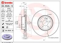 Remschijf CO-CAST DISCS LINE BREMBO, Remschijftype: Binnen geventileerd, u.a. für Mercedes-Benz