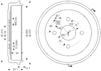 Bremstrommel | ATE (24.0220-0046.1)