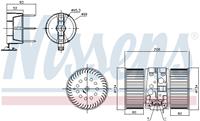 Innenraumgebläse Nissens 87356