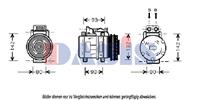 Kompressor, Klimaanlage | AKS Dasis (851026N)