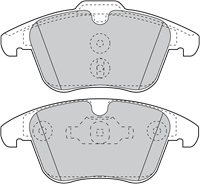 Bremsbelagsatz, Scheibenbremse Vorderachse Valeo 598879