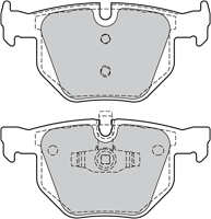 Bremsbelagsatz, Scheibenbremse Hinterachse Valeo 598885