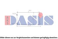 AKS Dasis Klimakondensator 102041N Kondensator,Klimakühler HONDA,CIVIC IX FK,CIVIC IX Tourer FK