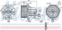 Interieurventilatie NISSENS, Diameter (mm)133mm, Spanning (Volt)12V, u.a. für Audi