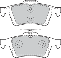 Bremsbelagsatz, Scheibenbremse Hinterachse Valeo 601044