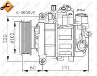 Kompressor, Klimaanlage 'EASY FIT' | NRF (32263)