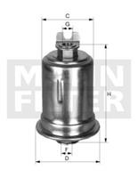 Kraftstofffilter MANN-FILTER WK 614/26 x